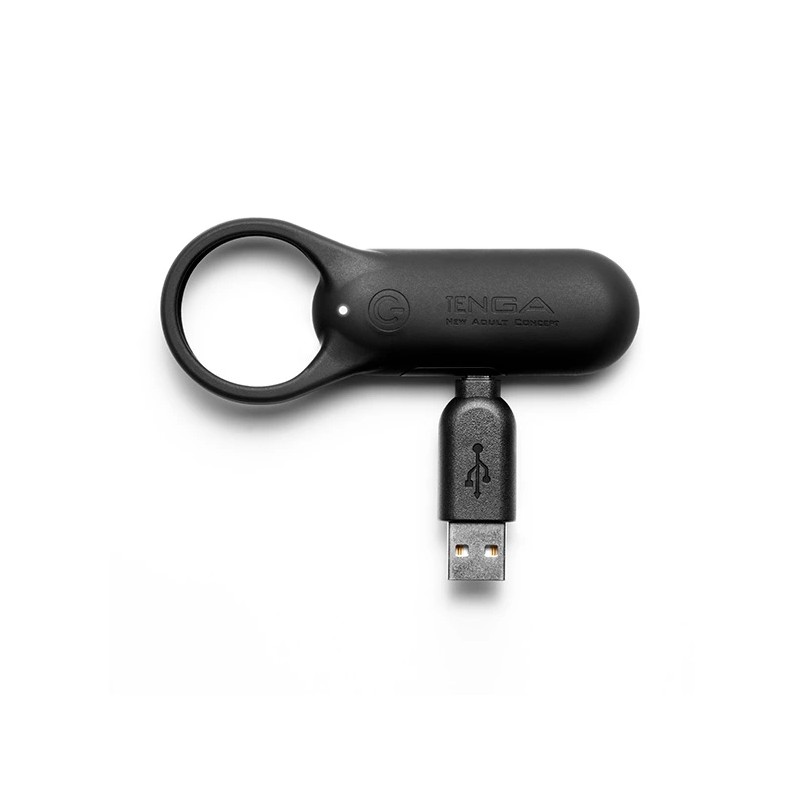 Pierścień wibrujący - Tenga SVR Smart Vibe Ring Plus Black